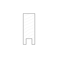 Square 30x80 - Available in Solid Timber and MDF/Veneer