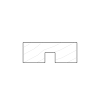 Square 80x30 - Available in Solid Timber and MDF/Veneer