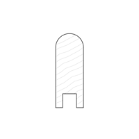 Bullnose 30x80 - Available in Solid Timber