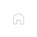 Bullnose 42x42<br>42x42mm