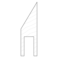 Side Taper 42x140 - Available in Solid Timber and MDF/Veneer