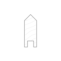 Double Taper 30x80 - Available in Solid Timber and MDF/Veneer