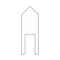 Double Taper 42x120 - Available in Solid Timber and MDF/Veneer