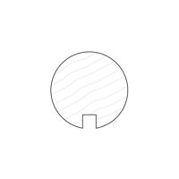 Cylinder R43 - Available in Solid Timber