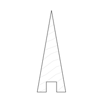 Triangle 42x120 - Available in Solid Timber and MDF/Veneer