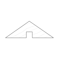 Triangle 120x42 - Available in Solid Timber and MDF/Veneer