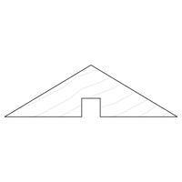 Triangle 140x42 - Available in Solid Timber and MDF/Veneer