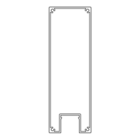 Square 50x150 - Available in Aluminium only