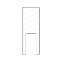 Square 42x120 - Available in Solid Timber and MDF/Veneer