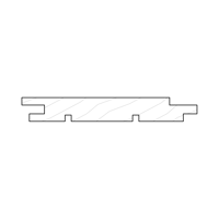 140x19mm - 5x5mm Groove - 118mm Space Plank Profile