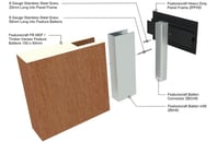FR Wall Batten Clip System (Larger Battens)