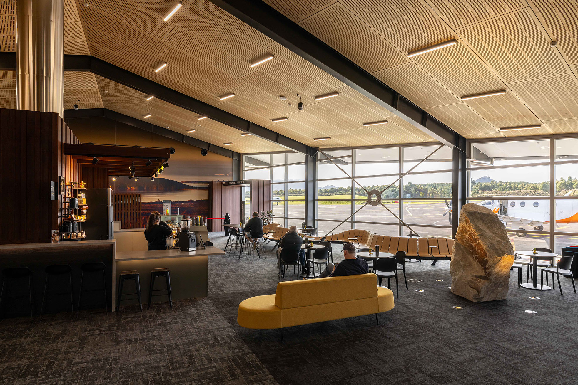 Taupō Airport perforated Fire Rated Plywood Panels